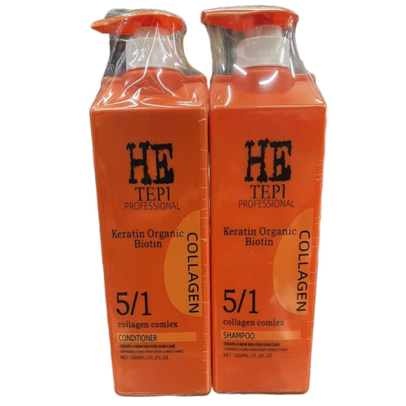 HE TEPI shampoo and conditioner set orange 1000ml 1m
