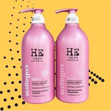 HE TEPI COLLAGEN NANO SHAMPOO AND CONDITIONER PAIR 1000ML