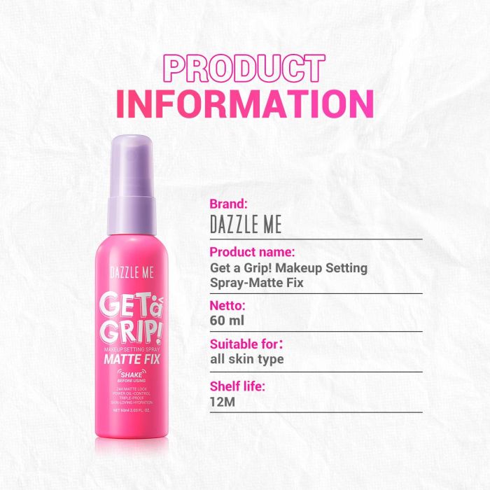 Dazzle Matte Foundation Setting Spray