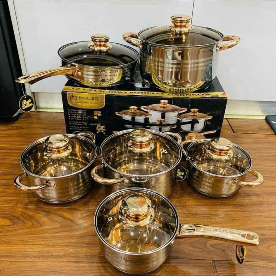High Quality German Stainless Steel Cookware Set